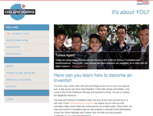 Tablet Screenshot of kidsandscience.org